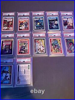 1990 marvel universe psa 10 Lot Of 87 Graded Cards