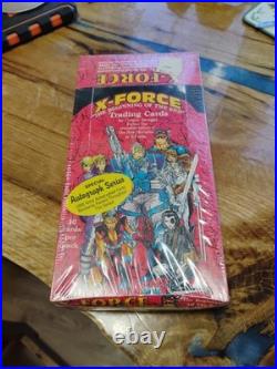 1991 Comic Marvel X-Force Trading Card Box Factory Sealed Autograph Series Look