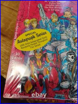 1991 Comic Marvel X-Force Trading Card Box Factory Sealed Autograph Series Look