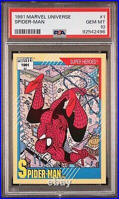 1991 Impel Marvel Universe #1 Spider-Man PSA 10 GEM MINT