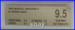 1991 Impel Marvel Universe II Spider-man #1 BGS 9.5 Gem Mint 1991 Impel Marvel Universe II Spider-man #1 BGS 9.5 Gem Mint
