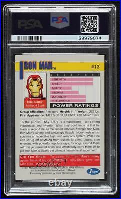 1991 Impel Marvel Universe Series II Super Heroes Iron Man PSA 10 GEM MT 2d8