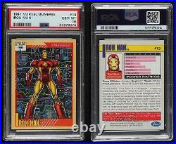 1991 Impel Marvel Universe Series II Super Heroes Iron Man PSA 10 GEM MT 2d8