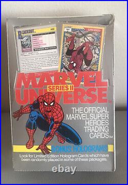 1991 Impel Marvel Universe Series Two 2 Trading Cards Sealed Box 36 Packs Qty