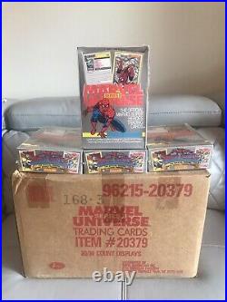 1991 Impel Marvel Universe Series Two 2 Trading Cards Sealed Box 36 Packs Qty