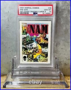 1991 Marvel Comics 1st Comic Book Covers II #40 The Nam PSA 10