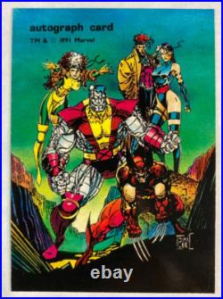 1991 Marvel Comics X-Men Jim Lee Autographed Signed Card Rare Wolverine MCU