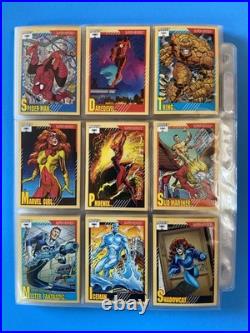 1991 Marvel Universe Complete Base Set 1-162 Trading Cards Series + 4/5 holos
