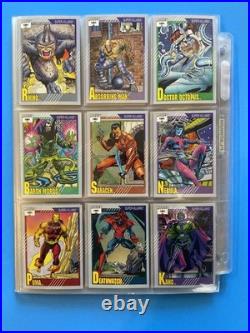 1991 Marvel Universe Complete Base Set 1-162 Trading Cards Series + 4/5 holos