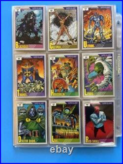 1991 Marvel Universe Complete Base Set 1-162 Trading Cards Series + 4/5 holos
