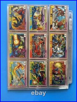 1991 Marvel Universe Complete Base Set 1-162 Trading Cards Series + 4/5 holos