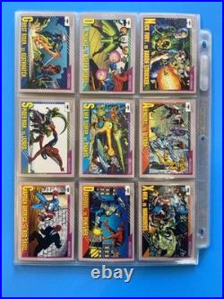 1991 Marvel Universe Complete Base Set 1-162 Trading Cards Series + 4/5 holos
