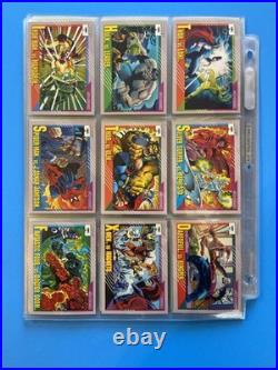 1991 Marvel Universe Complete Base Set 1-162 Trading Cards Series + 4/5 holos
