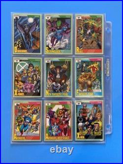 1991 Marvel Universe Complete Base Set 1-162 Trading Cards Series + 4/5 holos
