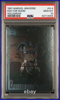 1991 Marvel Universe Doctor Doom Hologram #h-4 Psa 10 Population 1