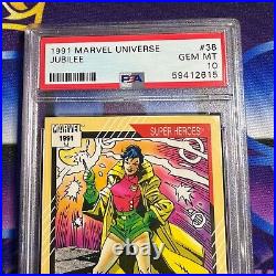 1991 Marvel Universe Jubilee 38 Impel PSA 10 Super Heroes Trading Card