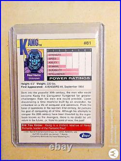 1991-Marvel Universe-Kang #81 Impel Trading Card-NM/M Condition