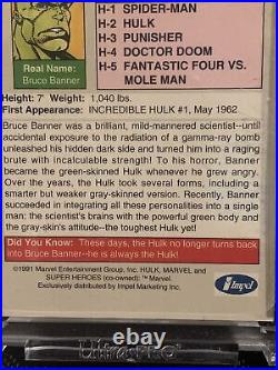 1991 Marvel Universe Series 2 #H-2 Hulk Hologram