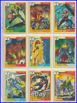 1991 Marvel Universe Series II 1x NM/M, NM Complete Base Set Trading Cards 1-162