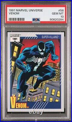 1991 Marvel Universe Skybox Venom #58 Psa 10 Gem Mint