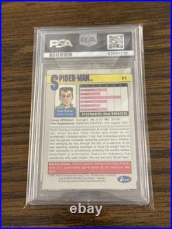 1991 Marvel Universe Spider-Man #1 PSA 10 GEM MINT 1991 Marvel Universe Spider-Man #1 PSA 10 GEM MINT