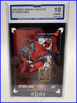 1992 Impel Marvel Universe Spider-Man #1 ISA 10 Gem Mint Low Pop