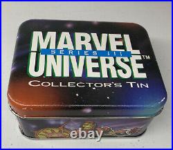 1992 MARVEL UNIVERSE SERIES 3 COLLECTOR'S TIN Complete Set Trading Cards Impel