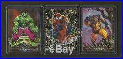 1992 Marvel Masterpieces 119 Card Complete Master Set Spectra Promos Lost Ex/nm