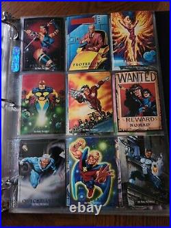 1992 Marvel Masterpieces Base Set In Binder