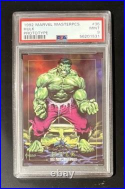 1992 Marvel Masterpieces Hulk Prototype #36 PSA 9