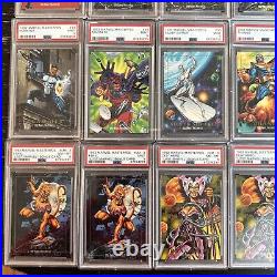 1992 Marvel Masterpieces PSA Lot (12) Spider-Man, Thanos, Wolverine, Rare