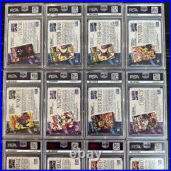 1992 Marvel Masterpieces PSA Lot (12) Spider-Man, Thanos, Wolverine, Rare