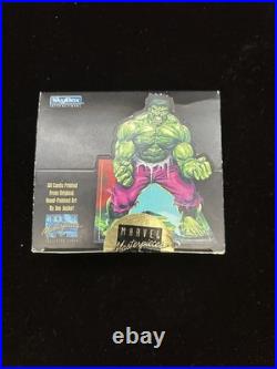 1992 Marvel Masterpieces SIGNED Sealed Box Autographed By Joe Jusko COA