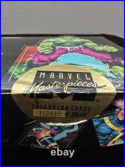 1992 Marvel Masterpieces SIGNED Sealed Box Autographed By Joe Jusko COA