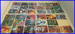 1992 Marvel Masterpieces Trading Cards #1-100 Less #29, 80, 89 + 5 Spectra Cards