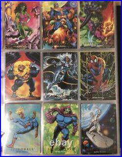 1992 Marvel Masterpieces Trading Cards COMPLETE BASE SET, #1-100 NM/M! Joe Jusko