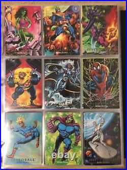 1992 Marvel Masterpieces Trading Cards COMPLETE BASE SET, #1-100 NM/M! Joe Jusko