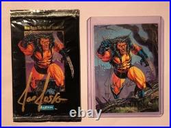 1992 Marvel Masterpieces Wolverine SEALED PACK JUSKO AUTO on Top + Signed #94