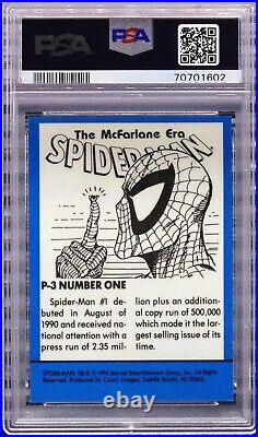 1992 Marvel Spider-Man McFarlane Era Prism #P3 #1 Graded PSA 10 GEM MINT Insert