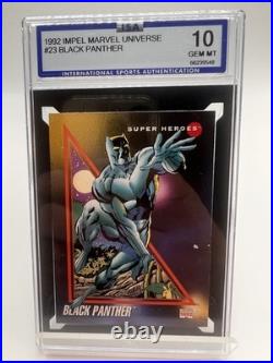 1992 Marvel Universe Black Panther #23 ISA 10 Gem Mint Low Pop Rare 1992 Marvel Universe Black Panther #23 ISA 10 Gem Mint Low Pop Rare
