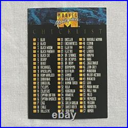 1992 Marvel Universe Masterpieces Skybox Trading Card Set with Bonus Cards 1D-5D