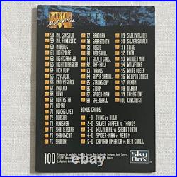 1992 Marvel Universe Masterpieces Skybox Trading Card Set with Bonus Cards 1D-5D