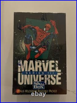 1992 Marvel Universe Series 3 SkyBox Factory Sealed Box 36 Packs