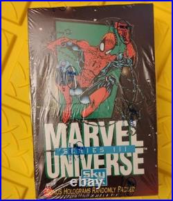 1992 Marvel Universe Series 3 Skybox FACTORY SEALED Spider-man Iron man Wolverin