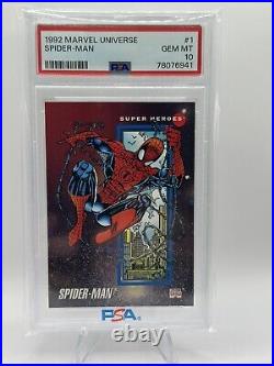 1992 Marvel Universe Spider-Man #1 PSA 10 GEM MT