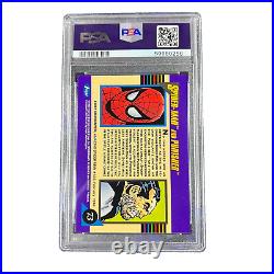 1992 Marvel Universe Spider Man and Punisher #73 Impel PSA 10 POP 7