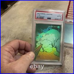 1992 Marvel Universe (impel) Hologram Graded Set Of Cards-hulk, Wolverine H-3 Bl