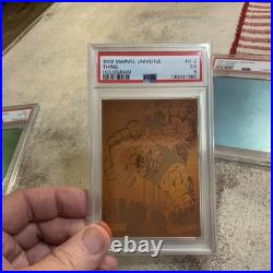 1992 Marvel Universe (impel) Hologram Graded Set Of Cards-hulk, Wolverine H-3 Bl