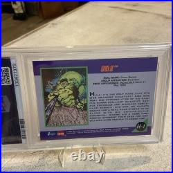 1992 Marvel Universe (impel) Hologram Graded Set Of Cards-hulk, Wolverine H-3 Bl