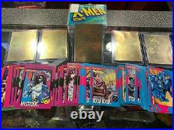 1992 Marvel X-Men Series 1 Trading Cards COMPLETE SET, 1-100 and all 5 Holograms
